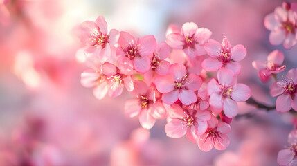 Fototapeta premium pink cherry blossom