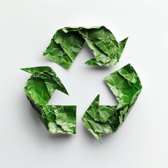 Fototapeta premium Recycled Paper Recycling Symbol of excellence in splendor beyond compare with grace in style