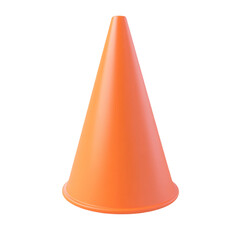 Fototapeta premium A Vibrant Orange Traffic Cone: A Simple, Clean Image