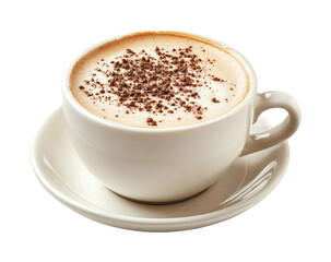 Fototapeta premium Cozy gourmet experience with delicious mocha coffee isolated on transparent background png