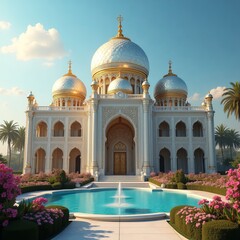 Fototapeta premium Golden Dome Oasis