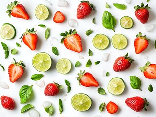 Fresh Strawberries & Limes