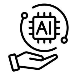 Ai Powered  Icon Element For Design	