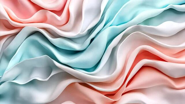 Pastel-colored fabric with soft, wavy folds