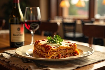 A Lasagna Dish Scene