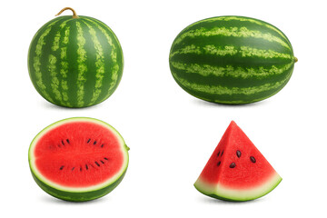 bundle PNG water melon, HD, no Background
