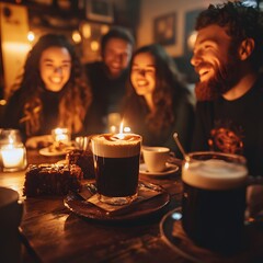 Irish coffee and sticky toffee pudding