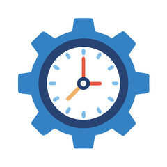  Modern Gear Wall Clock Illustration
