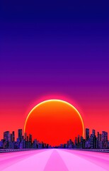 city skyline at night