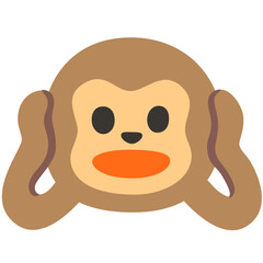 Hear-No-Evil Monkey Emoji