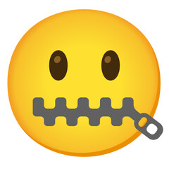  Zipper Mouth Emoji
