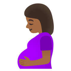 pregnant woman dark skin