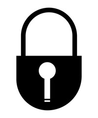lock icon filled with black