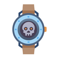  Chic Luxury Skeleton Watch Illustration