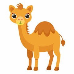 camel cartoon isolated on white
