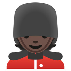 Royal Guard Emoji (Dark Skin Tone)  