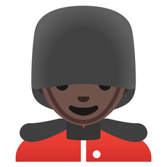 British Guard Emoji (Dark Skin Tone)