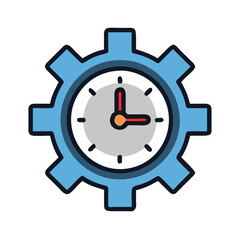  Stylish Oversized Gear Clock Graphic