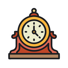  Retro Desk Clock Icon