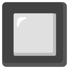 Gray Square Button
