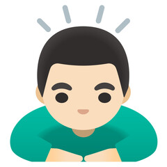 Person Leaning Emoji (Light Skin Tone)  