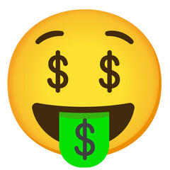  Money-Mouth Face  