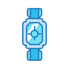  Chic Sapphire Glass Watch Illustration