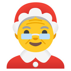 Mrs. Claus Emoji (Yellow Skin Tone)
