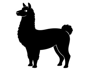 Alpaca Silhouette Vector Design, Alpaca SVG, Alpaca Icon