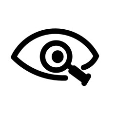 Eye Magnifying Glass Icon. Pixel Perfect Icons