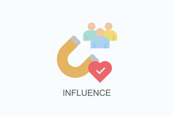 Influence Icon Or Logo Isolated Illustration