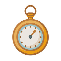  Chic Vintage Pocket Watch Illustration