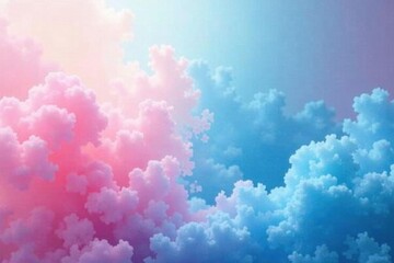 Fototapeta premium Soft pastel washes of blue and pink, creating a dreamy effect , ethereal, brushstrokes, vintage