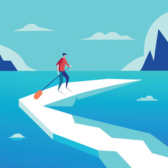 man on the beach
