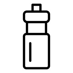 Water bottle icon. Vector line icon