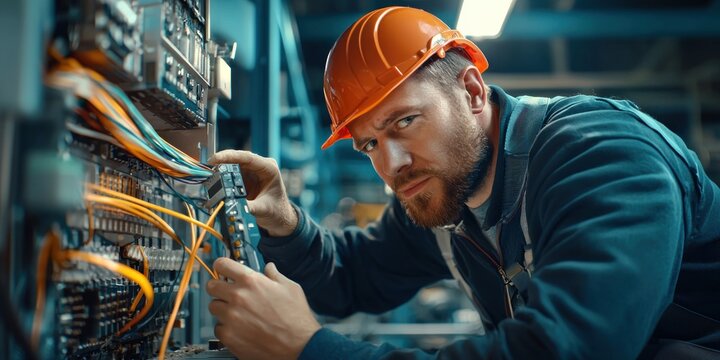 A technician uses an OTDR tester to check the integrity of fiber optic cables and ensure optimal performance.