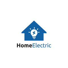 Home Electric Logo Vector Simple 