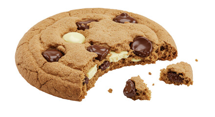 Isolated Chocolate Chip Cookie
