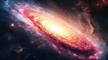 Obraz premium Cosmic spiral galaxy