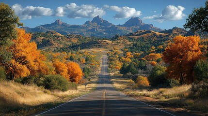 Autumnal Road Trip: Majestic Mountain Scenery