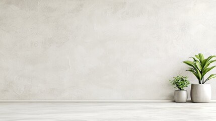 Warm beige plaster wall with smooth finish, soft natural light, elegant and inviting for lifestyle branding