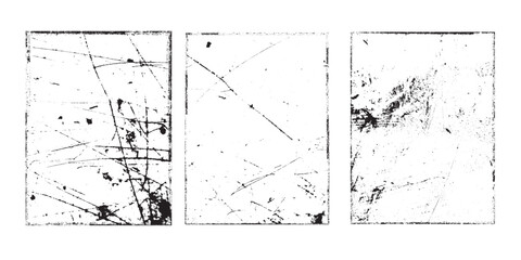 Grunge Urban Backgrounds set.Texture Vector.Dust Overlay Distress Grain ,Simply Place illustration over any Object to Create grungy Effect .abstract,splattered , dirty, texture for your design.

