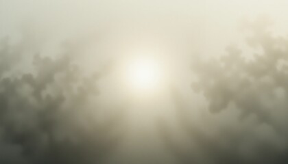 Obraz premium Mysterious mist phenomenon in nature ethereal atmosphere digital visual serene environment wide-angle view tranquility and reflection