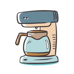 coffee maker icon, coffee maker vector illustration-simple illustration of coffee maker, perfect for coffee maker logos and icons