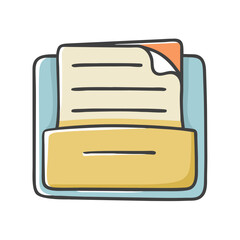 document holder icon, document holder vector illustration-simple illustration of document holder, perfect for document holder logos and icons