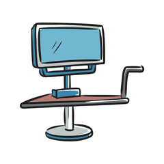 monitor stand icon, monitor stand vector illustration-simple illustration of monitor stand, perfect for monitor stand logos and icons