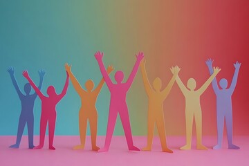Fototapeta premium Diverse Team Celebrating Success Together89