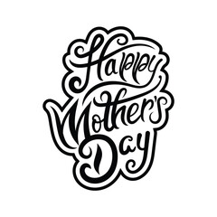 Obraz premium happy mother's day typography design