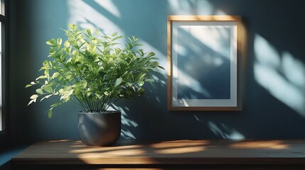 Serene and simple workspace environment designed for clarity and productivity with minimal clutter 