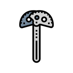 camming devices cams color icon vector illustration